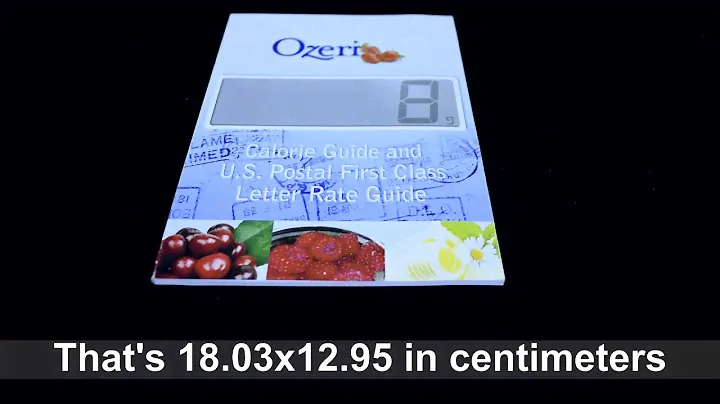 Ozeri ZK010 Ultra Thin Digital Kitchen Scale Unboxing