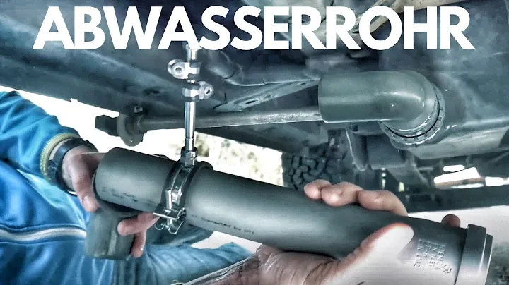Wir verlegen unser Abwasserrohr am Wohnmobil