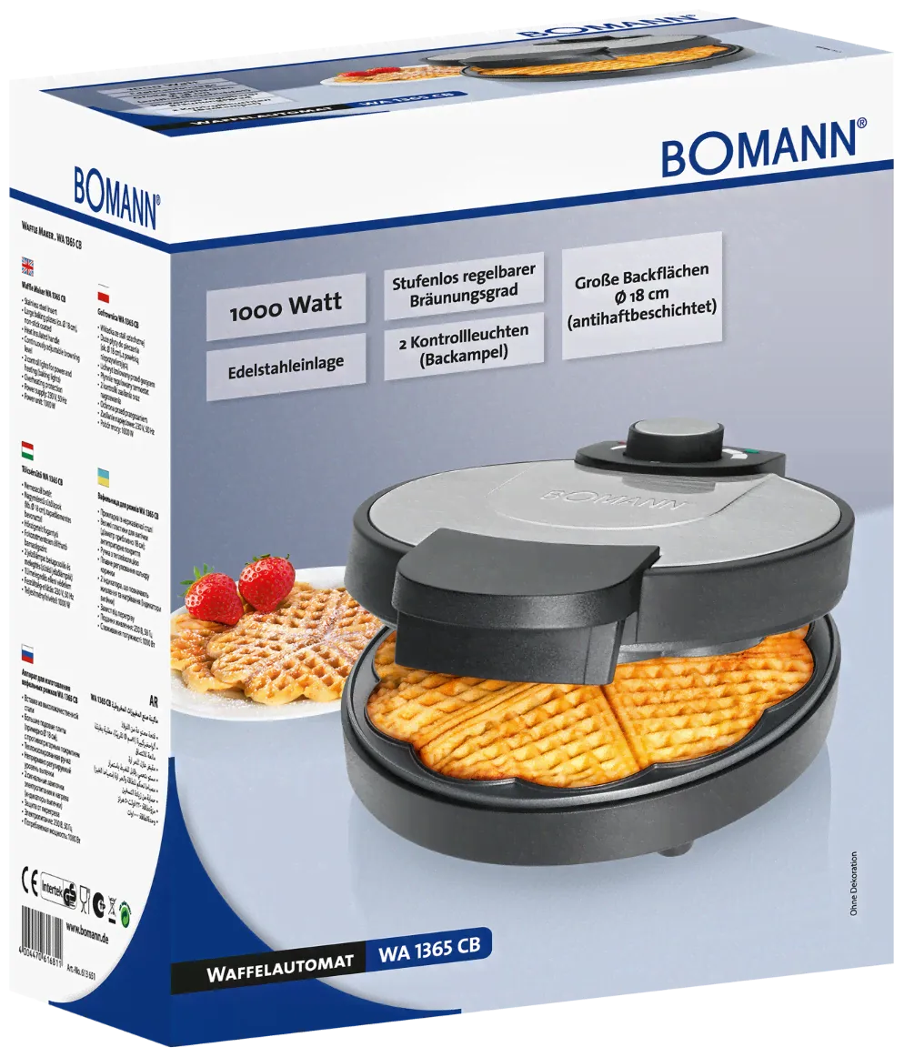 Bomann Вафельница Bomann WA 1365 CB estate . тостеры, бутербродницы и вафельницы-4